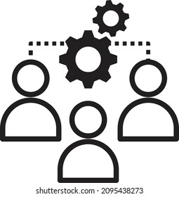 Führungssymbol. Teamwork   Vektor.