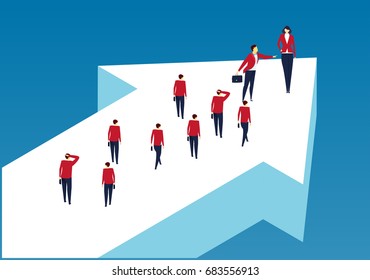 The leader on the arrow