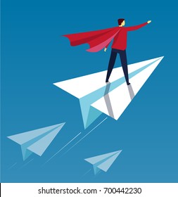 The leader of the paper plane