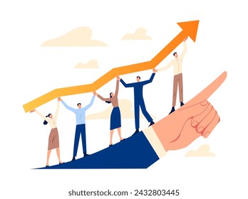 Leader provides direction for business development, the team works on implementation