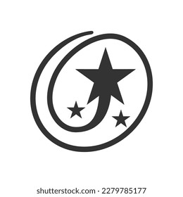 leader with star logo template Icon Illustration Brand Identity. Isolated and flat illustration. Vector graphic