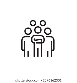 Leader and team group icon symbol Vector