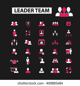 iconos de equipo líder
