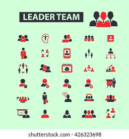 iconos de equipo líder
