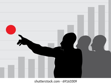 The leader of the team indicates target