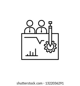 leader, teamwork, bulb icon. Element of teamwork for mobile concept and web apps illustration. Thin line icon for website design and development, app development
