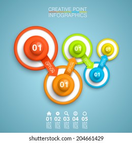 leader in terms of information. Vector infographic illustration