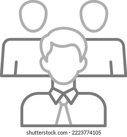 Icono del vector líder. Se puede usar para imprimir, móviles y aplicaciones web.