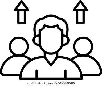 Leader vector icon. Can be used for printing, mobile and web applications.