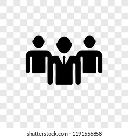 Leader vector icon isolated on transparent background, Leader transparency logo concept