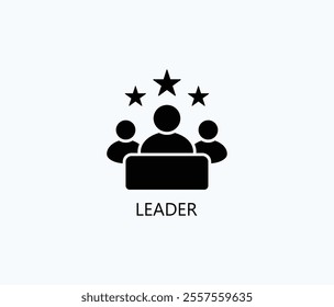 Leader Vector, Icon Or Logo Sign Symbol Illustration