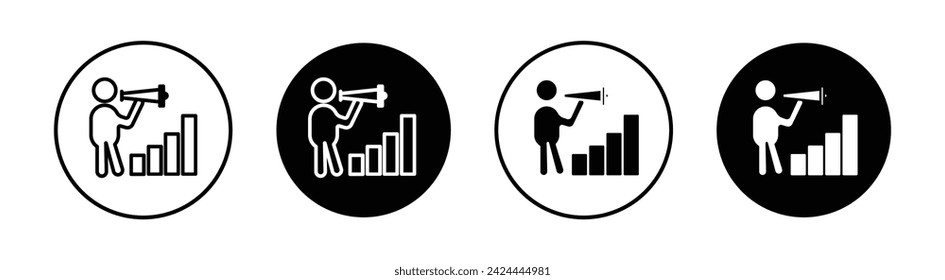 Leader Vector Line Icon Illustration.