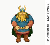 Leader of the Vikings in vector