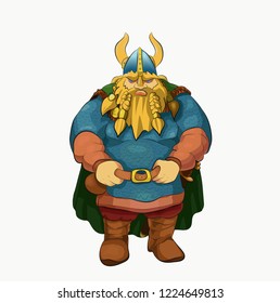 Leader of the Vikings in vector