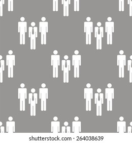Leader white and black seamless pattern for web design. Vector symbol
