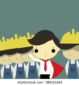leader is who plan and guide other to success.