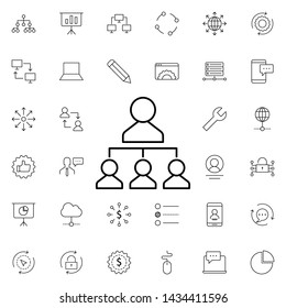 leader workers icon. Universal set of business for website design and development, app development