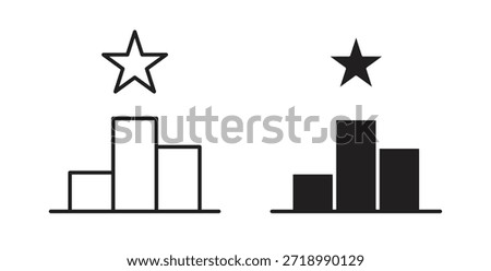Leaderboard icon for mobile app, editable designs