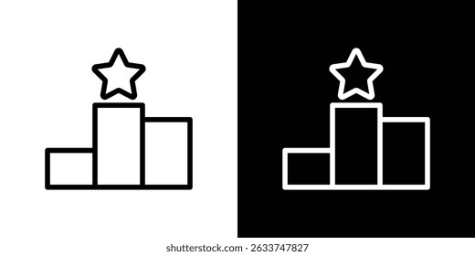 Leaderboard icon vector for web, computer and mobile apps