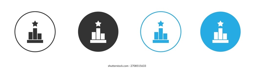 Icono de la tabla de clasificación para el Web, mobile.Ilustración vectorial