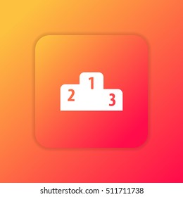 Leaderboard orange bright app ui/ux Icon / Logo design