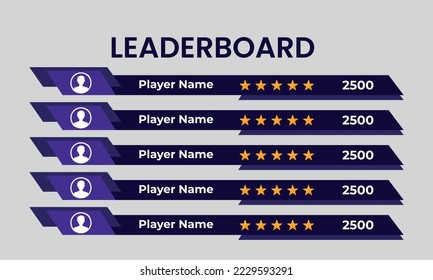 leaderboard ranking template, leaderboard vector design