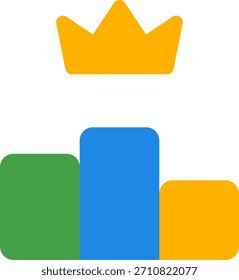 Leaderboard Vektordesign im modernen Stil, Business Ranking und Performance Metrics Konzept, Corporate Success Illustration. Flachsymbol