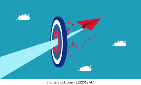 Leaders break records and achieve goals. The paper rocket hit the target