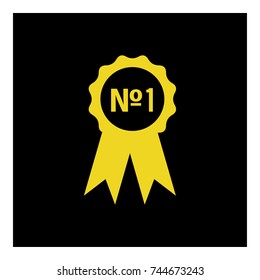 leader's medal icon vector
