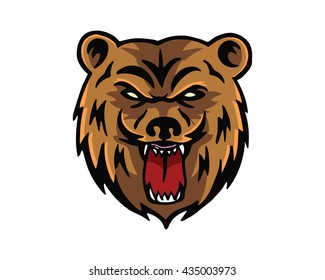 Leadership Animal Logo - Confidence Grizzlies Character