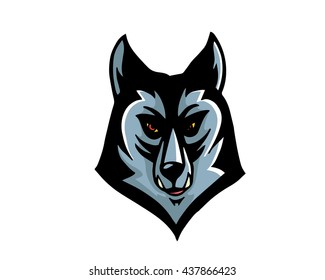 Leadership Animal Logo - Diligent Siberian Husky Character