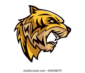 Leadership Animal Logo - Fierce Tiger Character