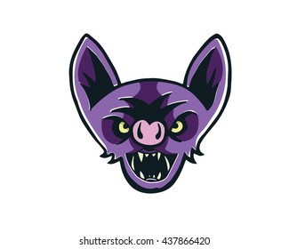 Leadership Animal Logo - Wild Bat Character