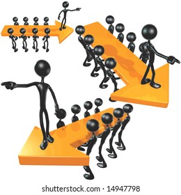 Flechas de liderazgo