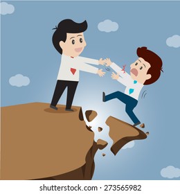 Leadership and assistance.(business concept)