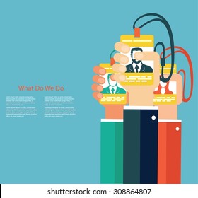 Leadership in business concept