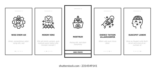 leadership business success team onboarding mobile vector. management lead, people teamwork, challenge boss, manager career, strategy leadership business success team Illustration