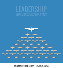 Leadership Concept Flat Design