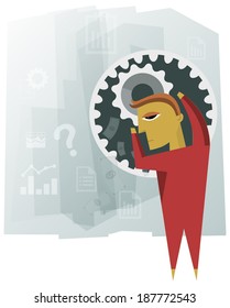 Leadership Concept - Solving Problem - Illustration