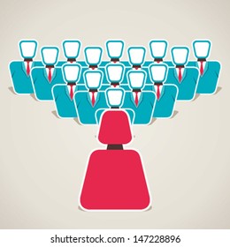 leadership concept stock vector