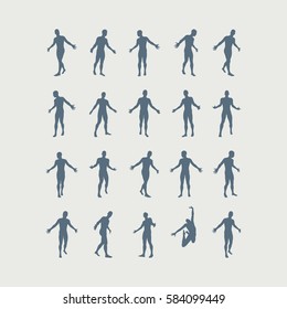 Leadership concept. Successful team leader. Leadership concept. Vector illustration with people silhouette for business. 