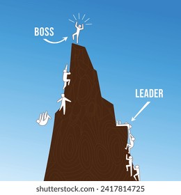 Leadership concept, vector illustration, business concept of leadership, Business leadership, financial concept, Success, business, business people, human resource management, HR