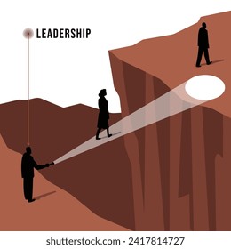 Leadership concept, vector illustration, business concept of leadership, Business leadership, financial concept, Success, business, business people, human resource management, HR