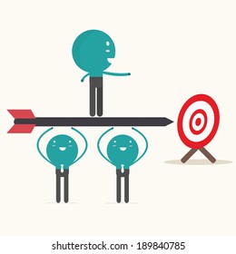 leadership concept,vector,illustration.