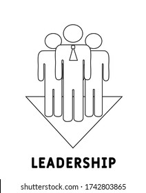 Leadership creative icon. Flat style icon design. Simple element illustration.  Ready to use in web design, apps, software, print.