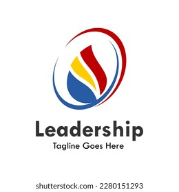 Leadership design logo template illustration