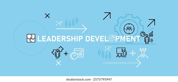 Leadership development concept highlighting leadership training corporate mentoring succession planning leader advancement and professional growth for organizational growth and skill development