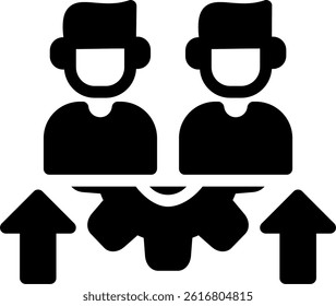 Leadership Development Glyph Vector Icon Design