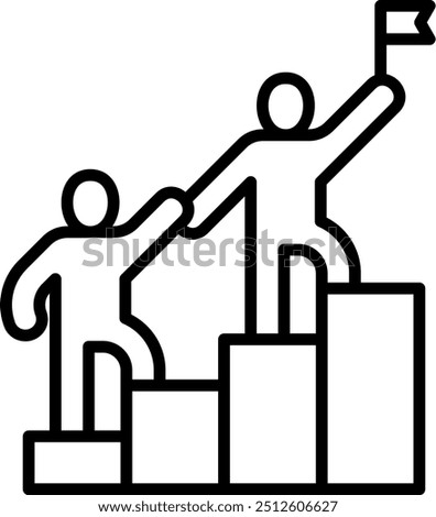 Leadership Development Icon Element for Design