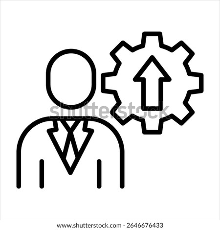 Leadership Development icon vector illustration concept
